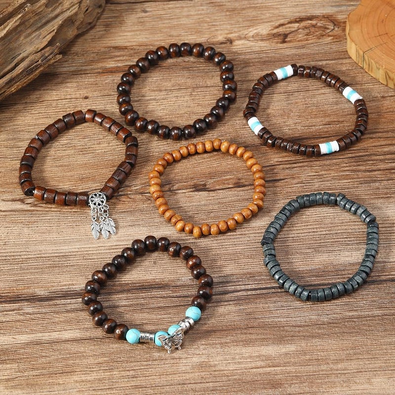 JAVMOO Gothic Bracelet Adjustable Punk Braided Leather Multilayer Grunge Set Bracelets Emo Metal Cuff Wrap Bangles Meaningful Gift - Image 4
